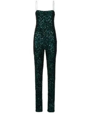 ROTATE BIRGER CHRISTENSEN Sequined Jumpsuit - Green