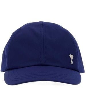 Ami Paris Logo Hat - Blue