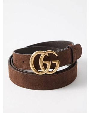 Gucci Gg Marmont Belt - Brown