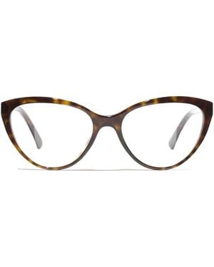 CHANEL Cat-Eye Flat Mirror - White