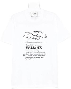 Iceberg Peanuts Print T-Shirt - White