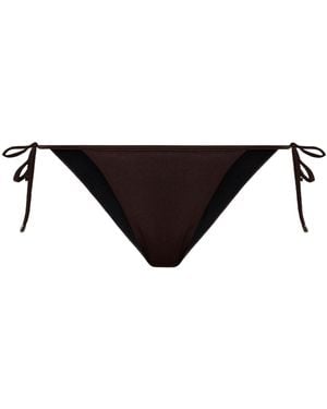 DSquared² Lace-Up Bikini Bottoms - Black