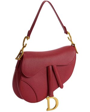 Dior Saddle Bag With Strap - Red