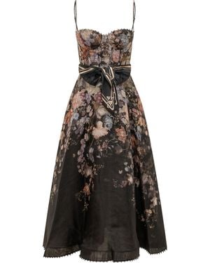 Zimmermann Valiant Corset Dress - Black