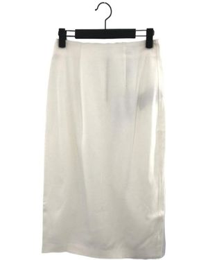 Burberry Slit Skirt - White