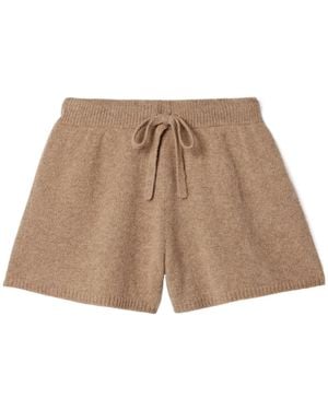 The Elder Statesman Casual Solid Colour Shorts - Natural