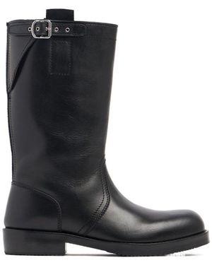 Dries Van Noten Buckled Boots - Black