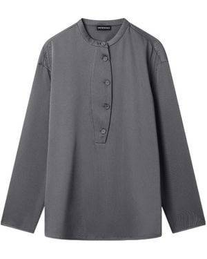 Emporio Armani Button-Fastening Blouse - Gray