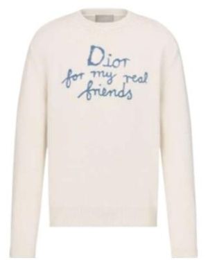 Dior Round Neck Jumper - White