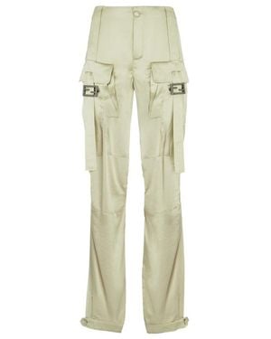 Fendi Low Rise Satin Pants - Multicolor