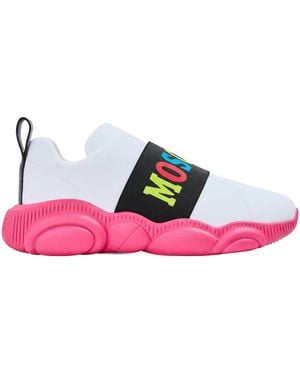 Moschino Color Block Low-Top Sneakers - Pink