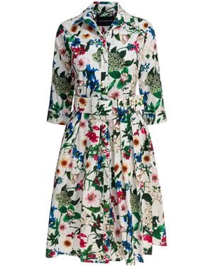 Samantha Sung Audrey Floral Dress - Green