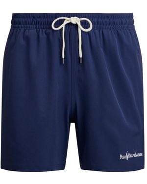 Polo Ralph Lauren Drawstring Elastic Waist Shorts - Blue