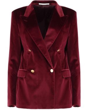 Tagliatore Rosi Velvet Jacket - Red