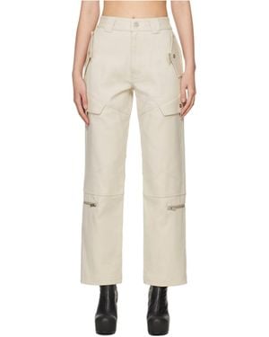 Dion Lee Tactical Straight-Leg Cargo Pants - Natural