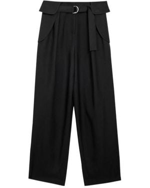Loewe Wool Cargo Trousers - Black
