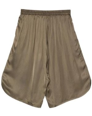 Frankie Shop Elastic-Waist Shorts - Natural