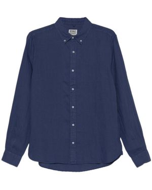 Ecoalf Button-Down Long-Sleeve Shirt - Blue