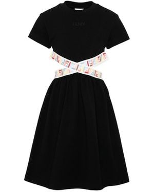 Fendi Short-Sleeved Dress - Black
