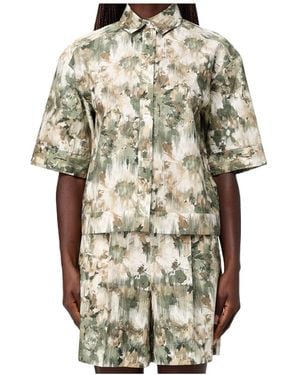 Max Mara Short-Sleeved Shirt - Metallic