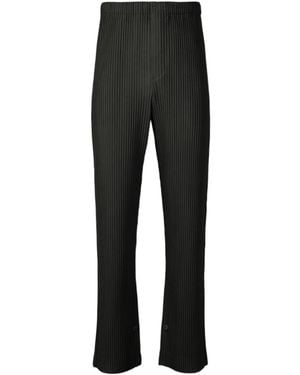 Homme Plissé Issey Miyake Homme Plissé Issey Miyake Pleated Trousers - Black