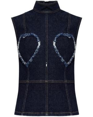 Moschino Sleeveless Tops - Blue