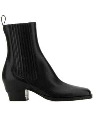 Fendi Leather Bootie - Black