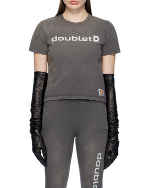 Doublet Print T-Shirt - Black