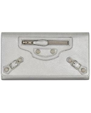 Balenciaga Logo Wallet - Grey