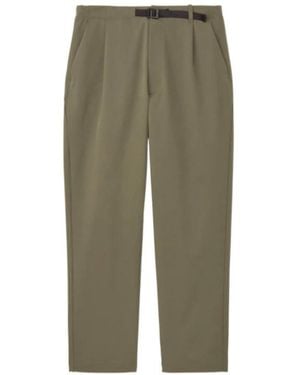 Goldwin One Tuck Tapered Stretch Trousers - Green