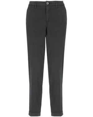 Fay Cropped Trousers - Black