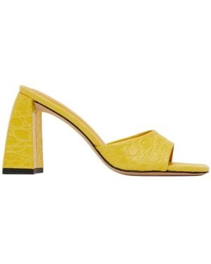 BY FAR Michele Flat Sandals - Yellow