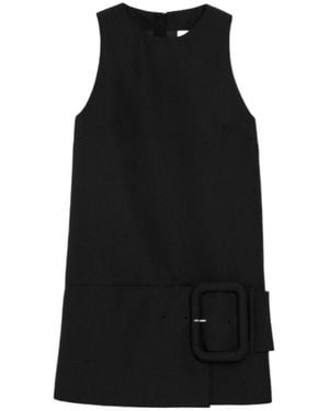 Ami Paris Ami Belted Mini Dress - Black