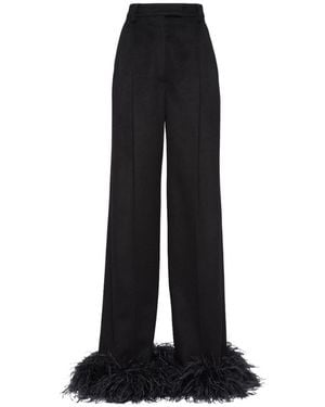 Prada Pleated Tailored Pants - Black
