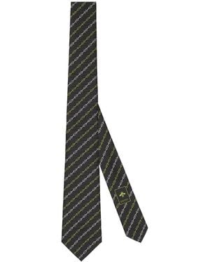 Gucci Horsebit Silk Jacquard Tie - Multicolor