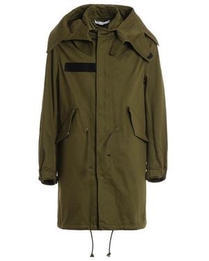 Givenchy Printed Military Parker Coat - Green