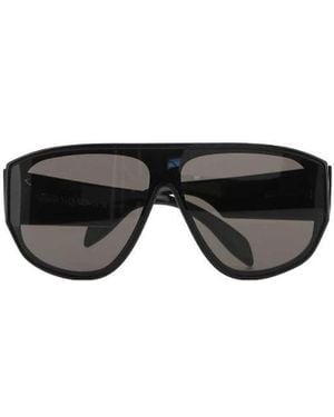 McQueen Eyewear Mask Frame Sunglasses - Black