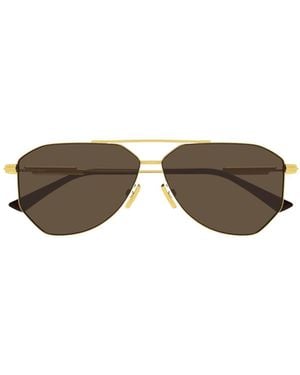 Bottega Veneta Ribbon Aviator Sunglasses - Multicolor