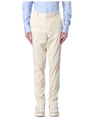 BOSS Logo Casual Trousers - White