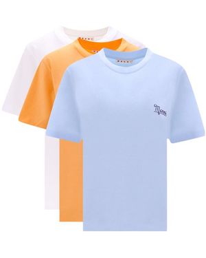 Marni 3 Pack Crewneck T-Shirt - Blue