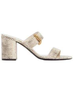 Emporio Armani Sandals With Heel - White