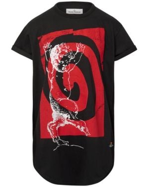 Vivienne Westwood Swirl Longline T-Shirt - Red