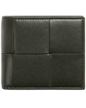 Bottega Veneta Cassette Bi-Fold Wallet With Coin Purse - Green