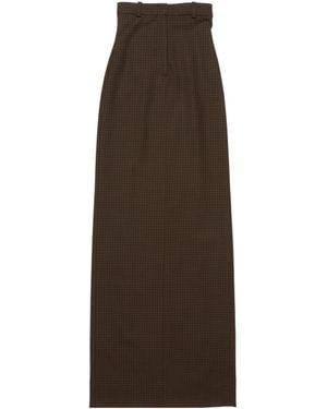 Acne Studios Checked Skirt - Brown