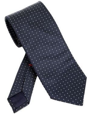 Al Duca d'Aosta Pointed-Tip Tie - Blue