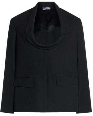 Jean Paul Gaultier The Boxy Tailored Jacket - Blue
