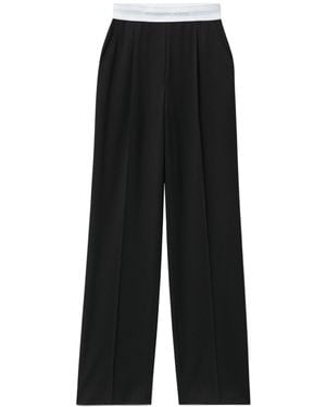 Alexander Wang High-Waisted Pleated Trousers - Black