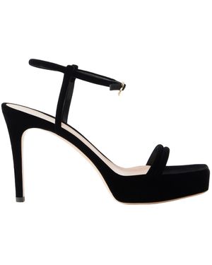 Gianvito Rossi Velvet Sandals - Black