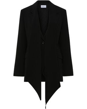 Marella Buttoned Blazer - Black