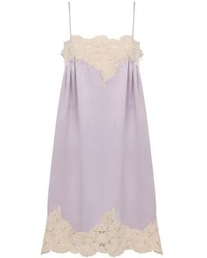 Chloé Chloé Thin-Strap Mini Dress - Purple